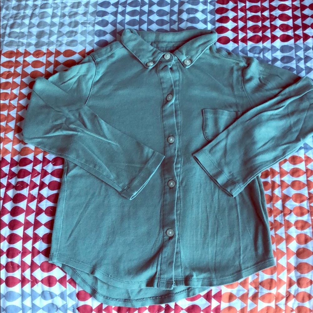 Button down long sleeve t-shirt